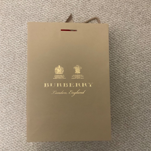 Burberry paper shopping bag with ribbon - Picture 4 of 5